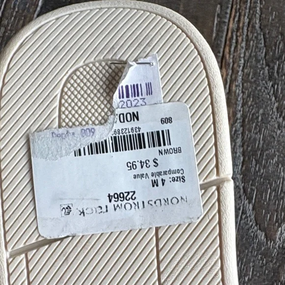 Nordstrom Boys Brown Slide In Oxfords Sz 4 NWT - Picture 5 of 5